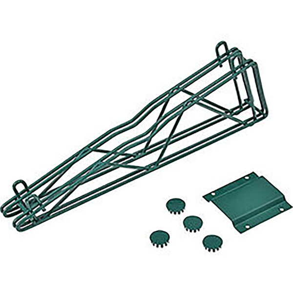 Nexel 18 Double Arm Fixed Wall Bracket, Green Epoxy Finish DAB18G - main